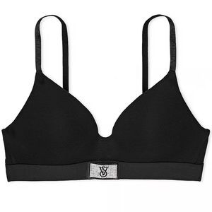 NEW victoria’s secret Shine Patch T-Shirt Wireless Bra size 34 DD